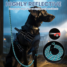 Load image into Gallery viewer, MASBRILL Dog Harness and Leash Set, No Pull Vest Harness, Reflective Adjustable Soft Padded Pet Harness with Handle for Small to Large Dogs
