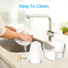 Load image into Gallery viewer, MASBRILL Pet Fountain - Cat Water Fountain Indoor, Automatic Water Fountain for Cats and Dogs,25oz/1000ml Cat Dog Water Dispenser with Measuring Scale and Filter White