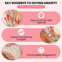 Load image into Gallery viewer, MASBRILL Cat & Dog Harness with Leash, Reflective Escape-Proof No-Pull Soft Vest, Easy to Wear for Walking, Traveling, Includes Pet Bells