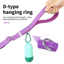 Load image into Gallery viewer, MASBRILL Reflective Dog Leash Adjustable Length (4-6 Feet) with Soft Padded Handle Nylon Dogs Leashes for Walking, Training Lead for Medium & Large Dogs, 1 Inch Wide,Blue