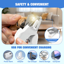 Load image into Gallery viewer, MASBRILL 2-in-1 Pet Nail Clippers & Grinder with LED Light and Protective Guard, USB Rechargeable, Safe Nail Care for Small to Large Dogs and Cats, Beginner Friendly