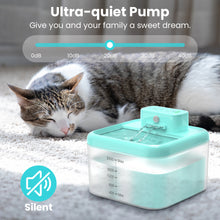 Load image into Gallery viewer, MASBRILL Wireless Cat Water Fountain 60oz/2L Automatic Water Dispenser For Pets Battery Operated Infrared Induction Pet Fountain BPA-Free
