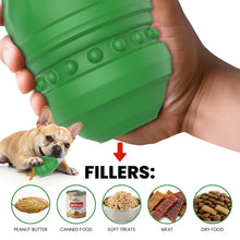 Load image into Gallery viewer, MASBRILL Fillable Dog Toys for Fetch & Chew, Interactive Dog Toys for Aggressive Chewers, Treat Dispener for Smart Dogs, Boredom Busters, Beef Flavored
