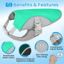 Load image into Gallery viewer, MASBRILL Dog Cooling Vest,Dog Summer Cooling Shirts with Reflective Stripe for Outdoor Training Hiking and Camping | Breathable,Lightweight and UV Protection