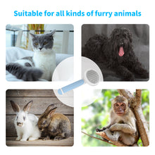 Load image into Gallery viewer, MASBRILL Cat Dog Brush for Shedding, Self Cleaning Slicker Brush, Grooming Removes Loose Undercoat and Tangled Hair Grooming Comb -Blue