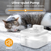 Load image into Gallery viewer, MASBRILL Wireless Cat Water Fountain 60oz/2L Automatic Water Dispenser For Pets Battery Operated Infrared Induction Pet Fountain BPA-Free