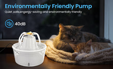 Load image into Gallery viewer, MASBRILL Pet Fountain - Cat Water Fountain Indoor, Automatic Water Fountain for Cats and Dogs,25oz/1000ml Cat Dog Water Dispenser with Measuring Scale and Filter White