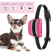 Load image into Gallery viewer, MASBRILL Small Dog Bark Collar, No Bark Collars Anti Barking Collar for Small Dogs Small Most Humane Stop Barking Collar Rechargeable Bark Collar with 7 Sensitivity and Intensity Beep Vibration (Pink)