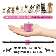 Load image into Gallery viewer, MASBRILL Small Dog Bark Collar, No Bark Collars Anti Barking Collar for Small Dogs Small Most Humane Stop Barking Collar Rechargeable Bark Collar with 7 Sensitivity and Intensity Beep Vibration (Pink)