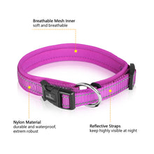 Load image into Gallery viewer, MASBRILL Dog Collar for Small Medium Large Dog with Tag Reflective Soft Neoprene Padded Breathable and Adjustable Collar, Odour Resistant and Fast Drying