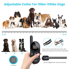 Load image into Gallery viewer, MASBRILL Dog Training Collar, Bark Collar with Remote, 2 in 1 Dog Automatic Anti Bark and Training Collar with 3 Training Modes, Up 1000ft Range, Waterproof Shock Collar for Medium Large Dogs
