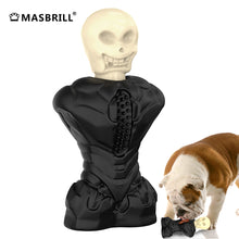 Load image into Gallery viewer, MASBRILL Halloween Skull Dog Toys– Durable Dog Toys for Aggressive Chewers & Chew Toy Non-Toxic, Pet Safe Toys, Food Safe Natural Rubber