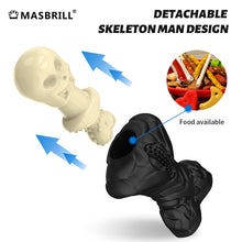 Load image into Gallery viewer, MASBRILL Halloween Skull Dog Toys– Durable Dog Toys for Aggressive Chewers & Chew Toy Non-Toxic, Pet Safe Toys, Food Safe Natural Rubber