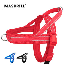 Load image into Gallery viewer, MASBRILL Reflective Dog Harness No Pull No Choking with Handle, Breathable Mesh Padded Dog Chest Adjustable Dog Harness