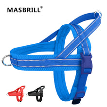 Load image into Gallery viewer, MASBRILL Reflective Dog Harness No Pull No Choking with Handle, Breathable Mesh Padded Dog Chest Adjustable Dog Harness