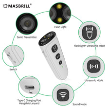 Load image into Gallery viewer, MASBRILL Ultrasonic Anti-Bark Dog Training Equipment and Ultrasonic Dog Repeller, Barking Control Devices Handheld and Portable Dog Bark Deterrent Devices