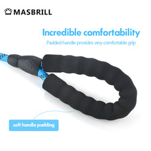 Load image into Gallery viewer, MASBRILL Dog Leash for Medium and Large Dogs with Comfortable Padded Handle Strong Leash with Highly Reflective Threads 5FT-Blue