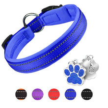 Load image into Gallery viewer, MASBRILL Dog Collar for Small Medium Large Dog with Tag Reflective Soft Neoprene Padded Breathable and Adjustable Collar, Odour Resistant and Fast Drying