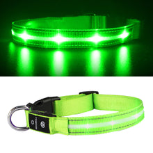 Load image into Gallery viewer, MASBRILL LED Dog Collar, Glowing Night Walking Light Dog Collar, Waterproof and USB Rechargeable for Small Medium Large Dogs Flashing Collar