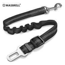 Load image into Gallery viewer, MASBRILL Dog Car Seat Belt, Retractable Dog Car Seatbelts, Adjustable Pet Seat Belt for Vehicle, Nylon Pet Safety Seat Belts Heavy Duty & Elastic & Durable Car Harness for Dogs