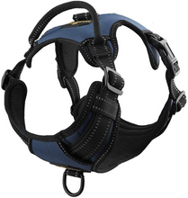 Load image into Gallery viewer, MASBRILL Reflective Dog Harness No Pull Dog Vest Harness with Handle, Breathable Padded Dog Chest Harness Adjustable for Medium Dog-Blue
