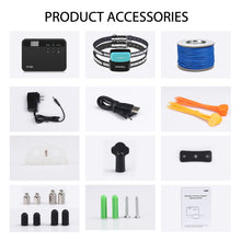 Load image into Gallery viewer, MASBRILL Electric Dog Fence, Underground Electric Dog Fence Rechargeable Dog Fence Collar 650 ft Wire with 2 Collars