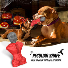 Load image into Gallery viewer, MASBRILL Halloween Skull Dog Toys– Durable Dog Toys for Aggressive Chewers & Chew Toy Non-Toxic, Pet Safe Toys, Food Safe Natural Rubber