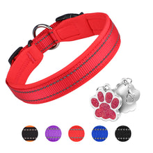 Load image into Gallery viewer, MASBRILL Dog Collar for Small Medium Large Dog with Tag Reflective Soft Neoprene Padded Breathable and Adjustable Collar, Odour Resistant and Fast Drying