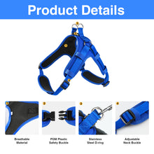 Load image into Gallery viewer, MASBRILL No Pull Dog Harness, Mesh Breathable Padded Dog Vest Harness Step-in No Choke Adjustable Dog Harness for Small Medium Large Dogs - Blue S