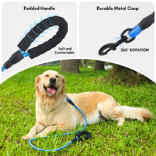 Load image into Gallery viewer, MASBRILL Dog Leash for Medium and Large Dogs with Comfortable Padded Handle Strong Leash with Highly Reflective Threads 5FT-Blue