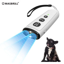 Load image into Gallery viewer, MASBRILL Ultrasonic Dog Barking Control Devices - Dog Training - Anti Barking Device for Small Medium Large Dogs Outdoor - Stop Barking Devices 16.4 Ft Range - Dog Bark Deterrent Devices Indoor