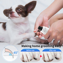 Load image into Gallery viewer, MASBRILL Dog Nail Grinder Upgraded - Professional 2-Speed Electric Rechargeable Pet Nail Trimmer Painless Paws Grooming & Smoothing for Small Medium Large Dogs & Cats