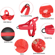Load image into Gallery viewer, MASBRILL Reflective Dog Harness No Pull No Choking with Handle, Breathable Mesh Padded Dog Chest Adjustable Dog Harness