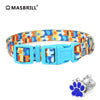 Load image into Gallery viewer, MASBRILL Dog Collar for Medium Dogs, Durable Nylon Dog Collars with Colorful Desige, Eyecatcher Looking and Comfortable Dog Collar