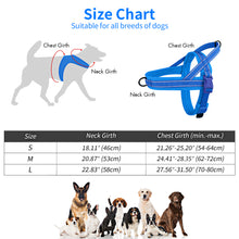 Load image into Gallery viewer, MASBRILL Reflective Dog Harness No Pull No Choking with Handle, Breathable Mesh Padded Dog Chest Adjustable Dog Harness