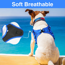 Load image into Gallery viewer, MASBRILL No Pull Dog Harness, Mesh Breathable Padded Dog Vest Harness Step-in No Choke Adjustable Dog Harness for Small Medium Large Dogs - Blue S
