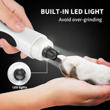 Load image into Gallery viewer, MASBRILL Dog Nail Grinder Upgraded - Professional 2-Speed Electric Rechargeable Pet Nail Trimmer Painless Paws Grooming & Smoothing for Small Medium Large Dogs & Cats
