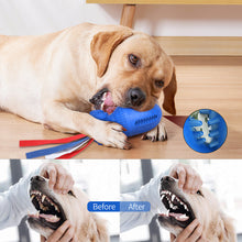 Load image into Gallery viewer, MASBRILL Dog Squeaky Toy Indestructible Dog Chew Toys for Large Medium Aggressive Chewers, Tough Dog Teeth Cleaning Toys Bite Resistant, Natural Rubber Interactive Dog Toys for Boredom