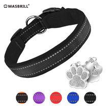 Load image into Gallery viewer, MASBRILL Dog Collar for Small Medium Large Dog with Tag Reflective Soft Neoprene Padded Breathable and Adjustable Collar, Odour Resistant and Fast Drying