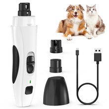 Load image into Gallery viewer, MASBRILL Dog Nail Grinder Upgraded - Professional 2-Speed Electric Rechargeable Pet Nail Trimmer Painless Paws Grooming & Smoothing for Small Medium Large Dogs & Cats