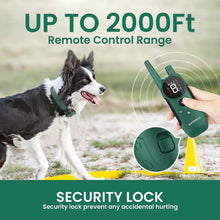 Load image into Gallery viewer, MASBRILL Dog Shock Collar 2 Remotes, Waterproof Rechargeable Electric Dog Training Collar with Remote, 2000Ft 3 Modes Beep Vibration Safe Shock