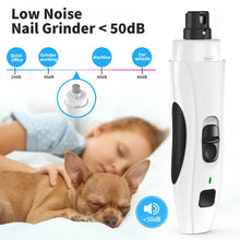 Load image into Gallery viewer, MASBRILL Dog Nail Grinder Upgraded - Professional 2-Speed Electric Rechargeable Pet Nail Trimmer Painless Paws Grooming & Smoothing for Small Medium Large Dogs & Cats