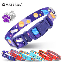 Load image into Gallery viewer, MASBRILL Dog Collar for Medium Dogs, Durable Nylon Dog Collars with Colorful Desige, Eyecatcher Looking and Comfortable Dog Collar