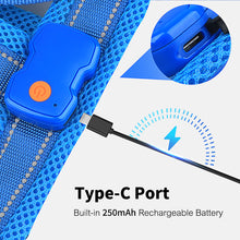 Load image into Gallery viewer, MASBRILL Light Up Dog Harness, Reflective Led Dog Harness Glow-in-The-Dark for Night Walking, USB Rechargeable Lighted Dog Safety Vest for Medium Dogs, Adjustable Soft Mesh No Pull Dog Harness