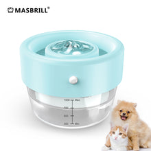 Load image into Gallery viewer, MASBRILL Cat Fountain Water Fountain, 1L Automatic Pet Water Fountain, Cat Dog Water Dispenser with Auto Power Off Pump, Ultra Quiet Pet Drinking Fountain for Cats, Dogs