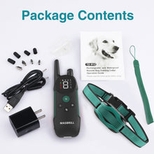 Load image into Gallery viewer, MASBRILL Dog Training Collar with Remote Shock Collar for Medium Large Dogs Rechargeable Waterproof Dog Bark Collar 2000Ft Range