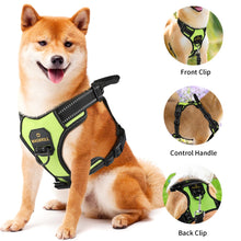 Load image into Gallery viewer, MASBRILL Reflective Dog Harness No Pull Dog Vest Harness with Handle, Breathable Padded Dog Chest Harness Adjustable for Medium Dog-Blue
