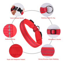 Load image into Gallery viewer, MASBRILL Dog Collar for Small Medium Large Dog with Tag Reflective Soft Neoprene Padded Breathable and Adjustable Collar, Odour Resistant and Fast Drying
