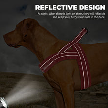Load image into Gallery viewer, MASBRILL Reflective Dog Harness No Pull No Choking with Handle, Breathable Mesh Padded Dog Chest Adjustable Dog Harness