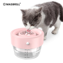 Load image into Gallery viewer, MASBRILL Cat Fountain Water Fountain, 1L Automatic Pet Water Fountain, Cat Dog Water Dispenser with Auto Power Off Pump, Ultra Quiet Pet Drinking Fountain for Cats, Dogs